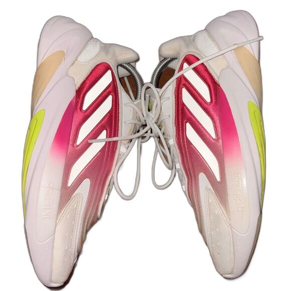 Adidas Ozelia Women’s Running Shoes Purple Green Futuristic Chunky Sneakers Sz 8 - Picture 4 of 11